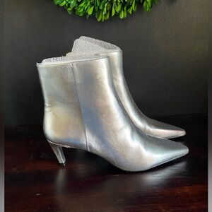 Vince Camuto Metallic Silver Heeled Boots